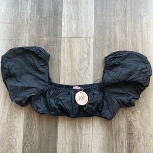 Verge Girl puff sleeve bandeau top. US size 10